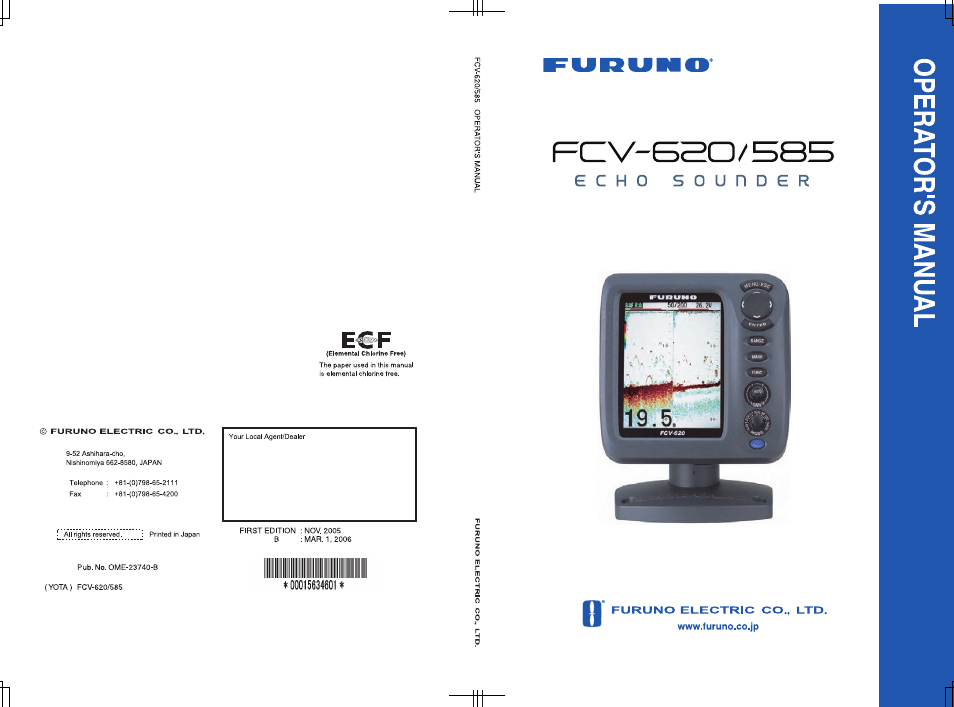 Furuno 585 User Manual | 56 pages