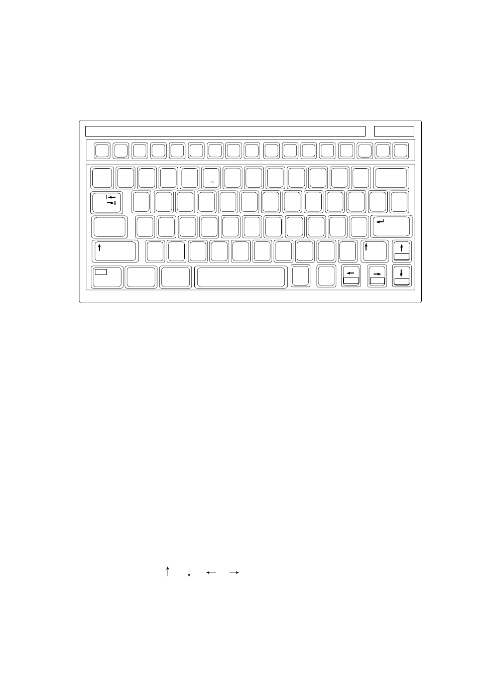 Keyboard, Key description, Figure 1-4 keyboard | Control the cursor. enter registers key input | Furuno INMARSAT-C MOBILE EARTH STATION FELCOM 12 User Manual | Page 28 / 182