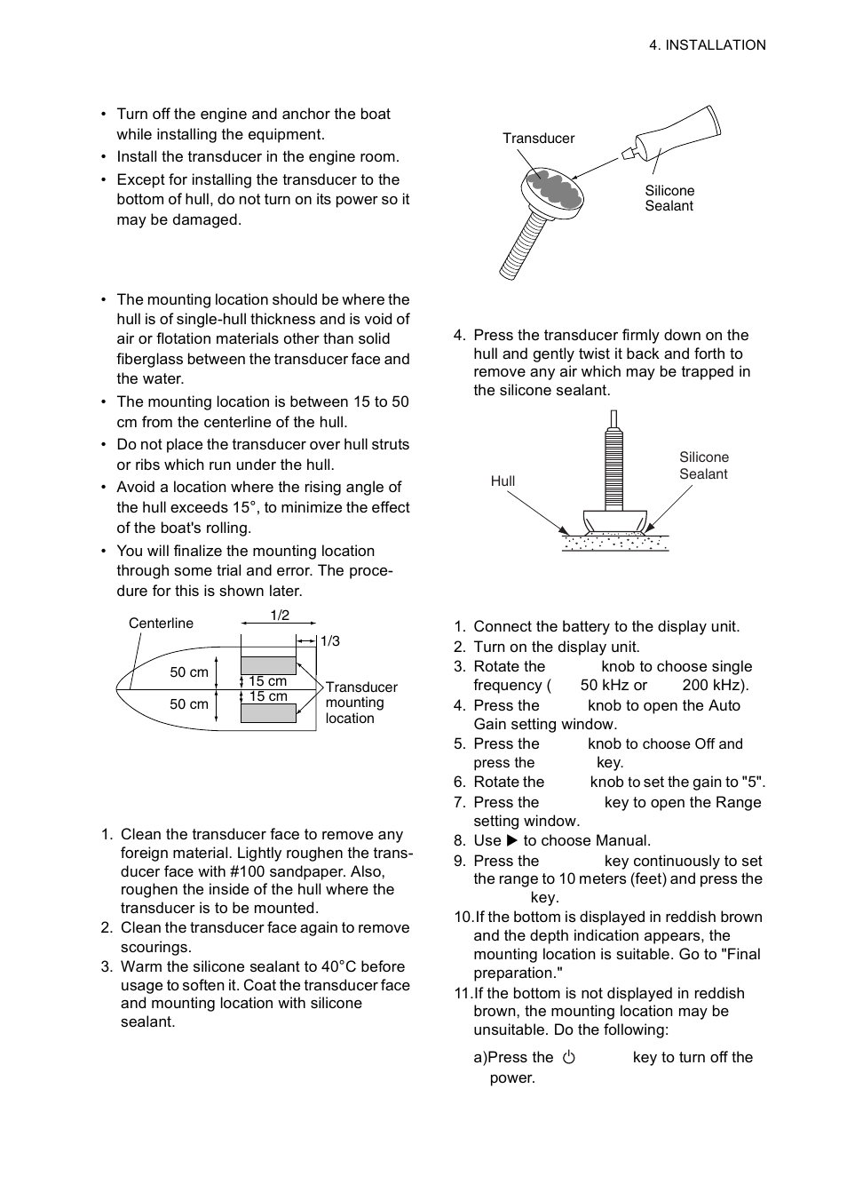 Furuno Color LCD Sounder FCV-620/585 User Manual | Page 38 / 56