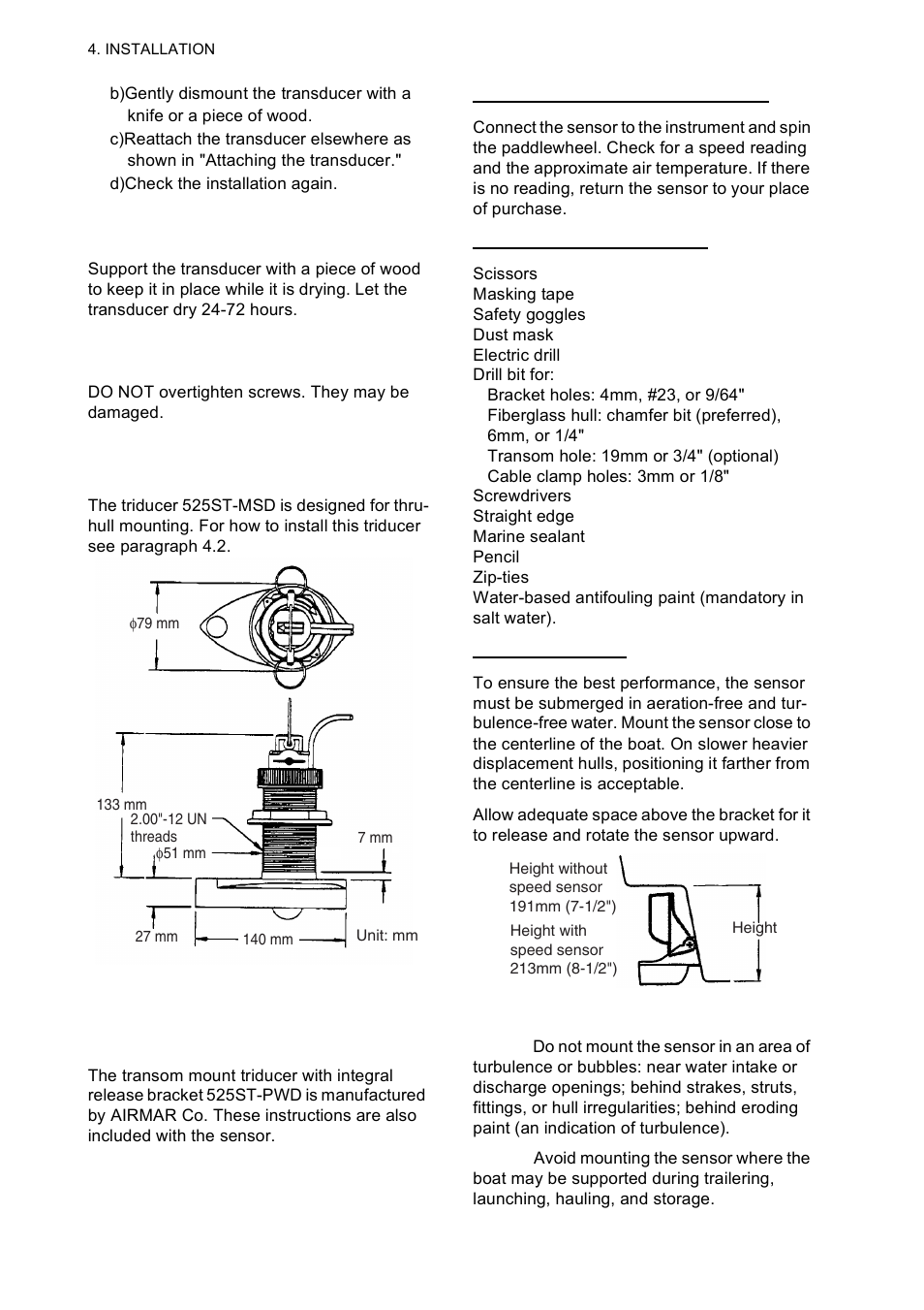 5 triducer | Furuno Color LCD Sounder FCV-620/585 User Manual | Page 39 / 56