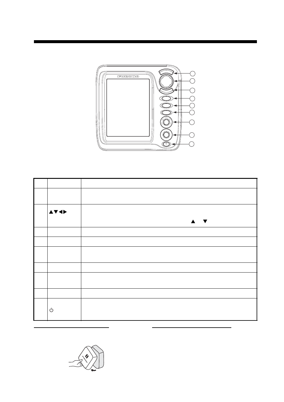 Operation, 1 control description, When removing the display unit | Furuno FCV-620 User Manual | Page 10 / 57