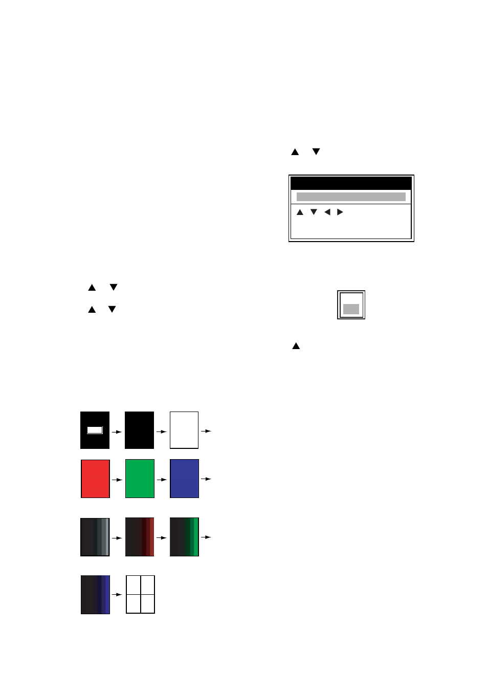 8 test pattern, 9 memory clear | Furuno FCV-620 User Manual | Page 34 / 57