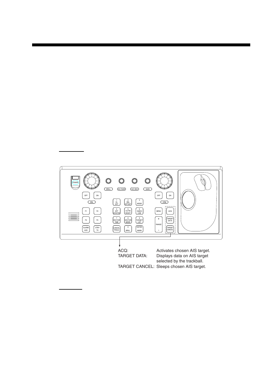 Ais operation, 1 controls for ais, Keyboard the ais uses the keys shown below | Furuno BB FAR28x7 User Manual | Page 171 / 305