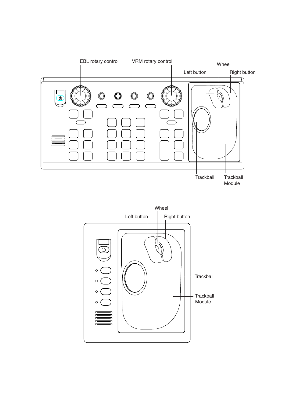 3 control unit, Control unit rcu-014 (full keyboard), Control unit rcu-015 (palm control) | Radar operation | Furuno BB FAR28x7 User Manual | Page 29 / 305