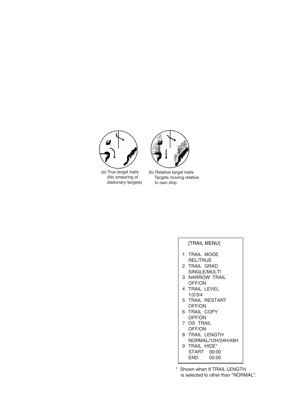 28 target trails, 1 true or relative trails | Furuno BB FAR28x7 User Manual | Page 71 / 305