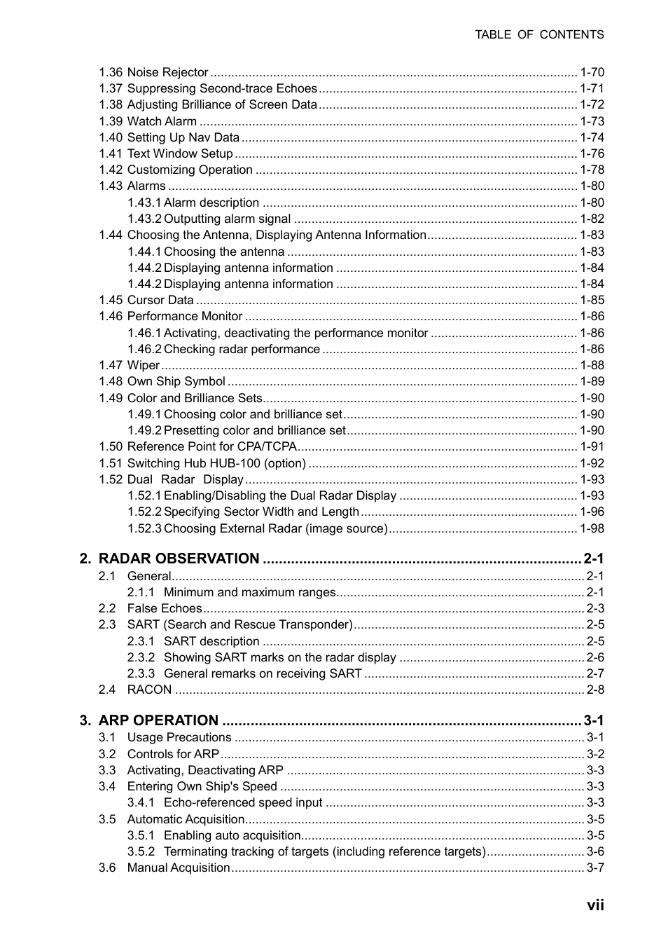 Furuno BB FAR28x7 User Manual | Page 9 / 305