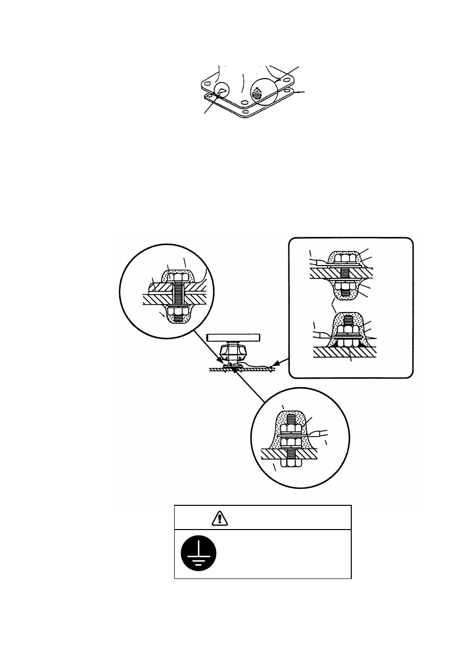 Caution, Figure 1-5 how to mount the antenna unit | Furuno FR-2125V User Manual | Page 11 / 90