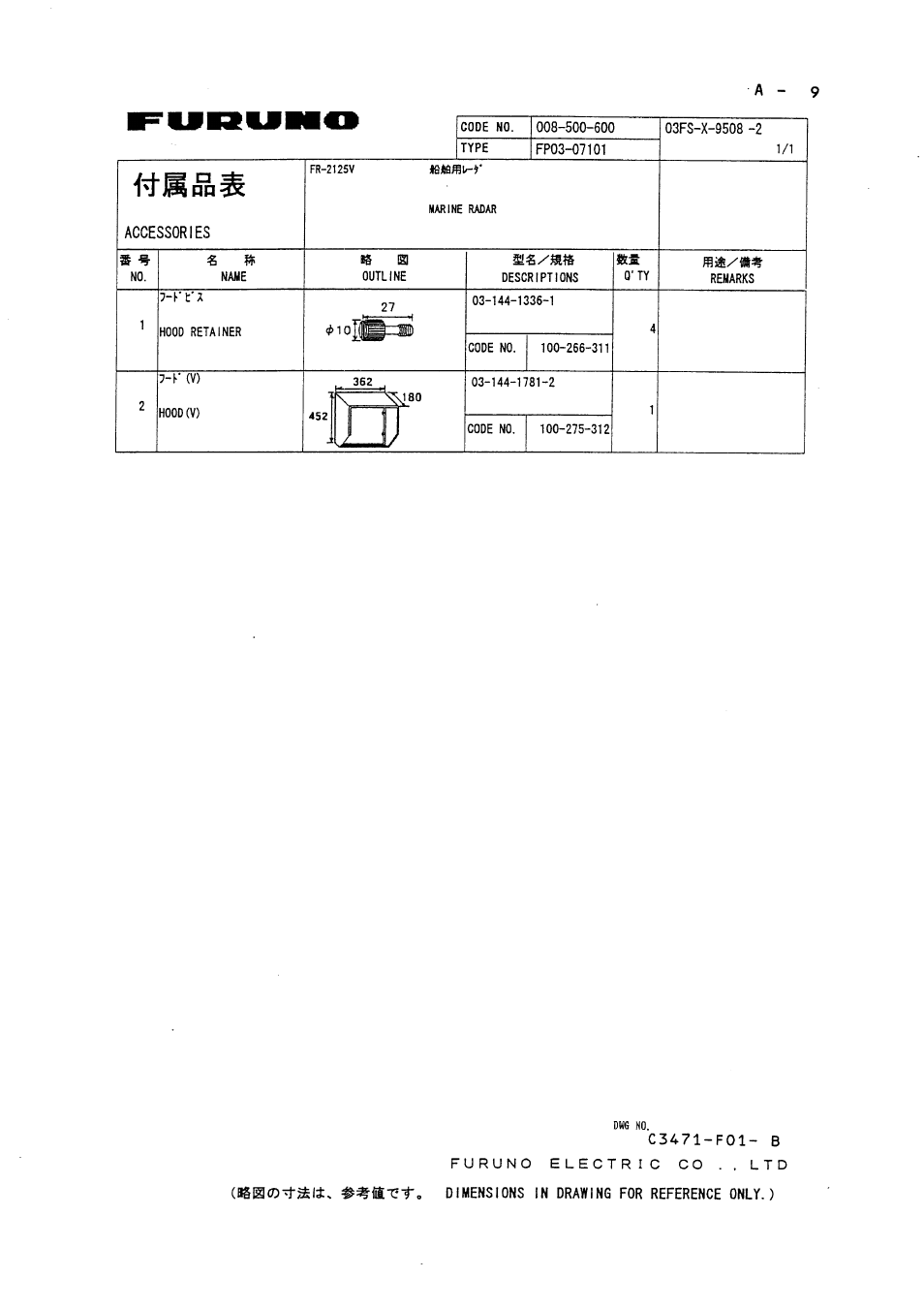 Furuno FR-2125V User Manual | Page 72 / 90