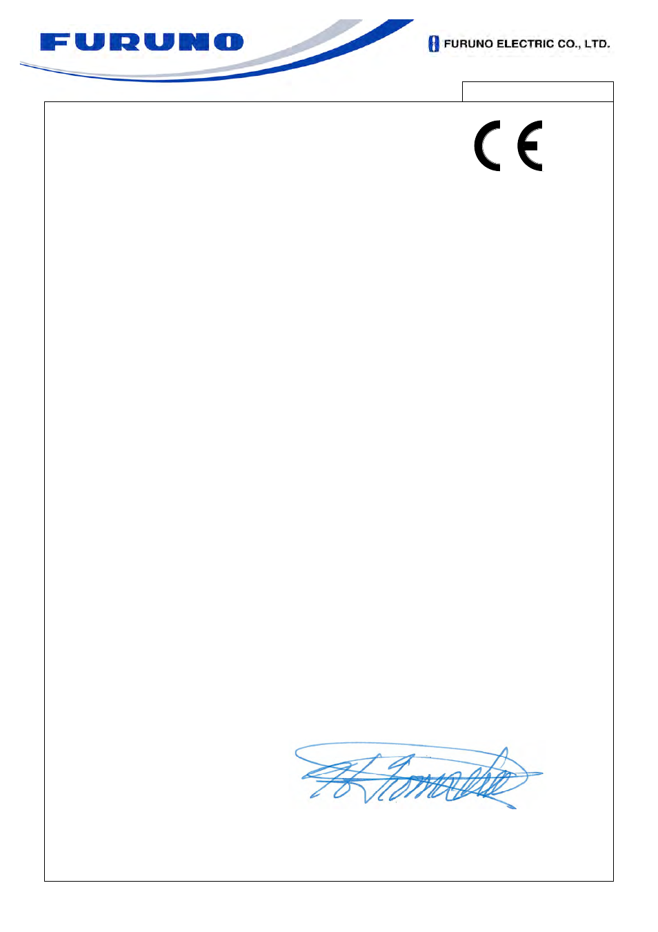 Declaration of conformity | Furuno GP-330B User Manual | Page 27 / 28