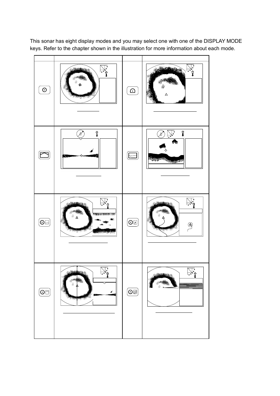 6 selecting a display, Figure 1-4 display modes | Furuno CH-250 User Manual | Page 16 / 118