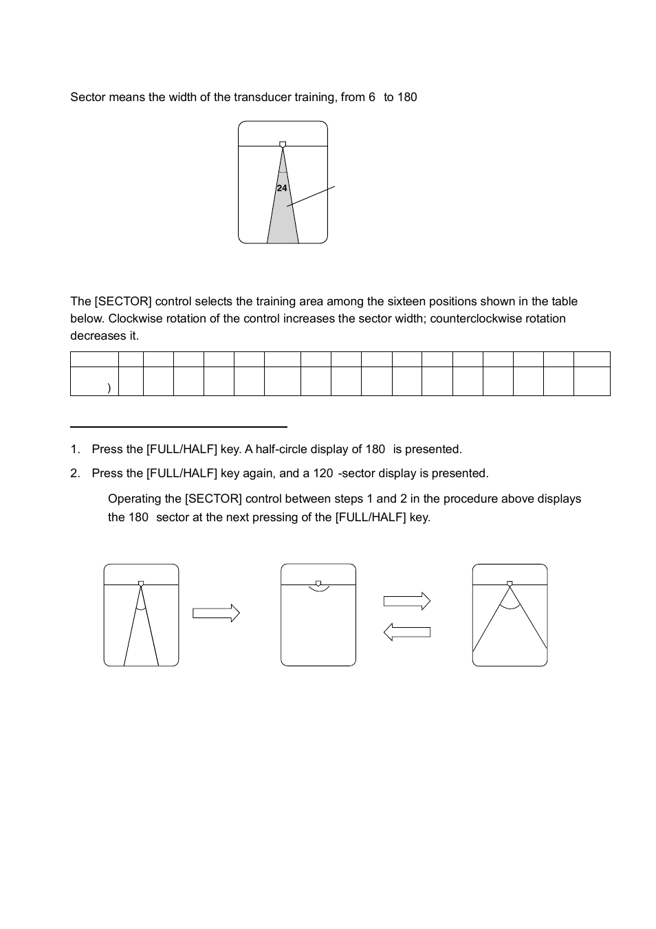 5 selecting display sector | Furuno CH-250 User Manual | Page 55 / 118