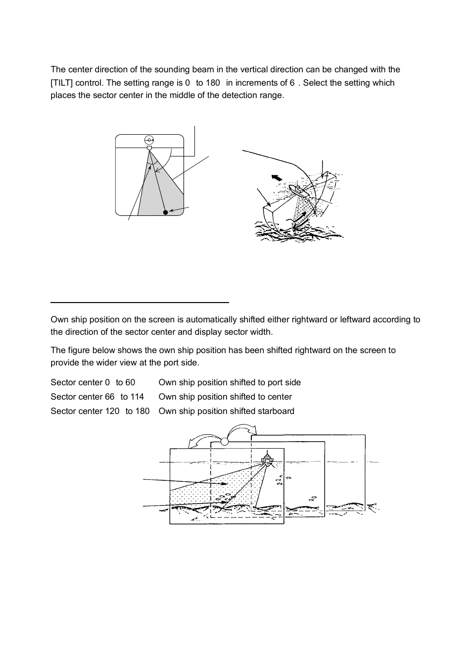 6 selecting sector center | Furuno CH-250 User Manual | Page 56 / 118