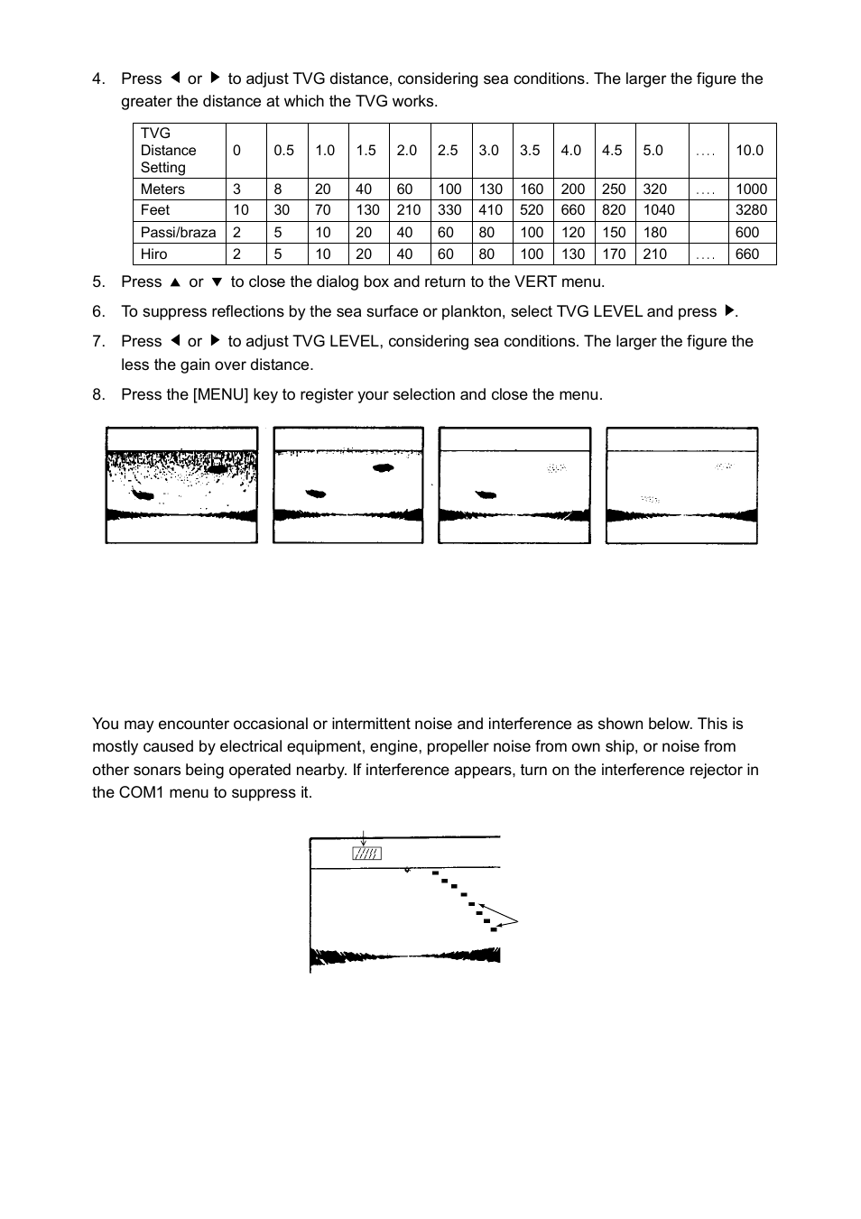 2 suppressing noise and interference | Furuno CH-250 User Manual | Page 61 / 118