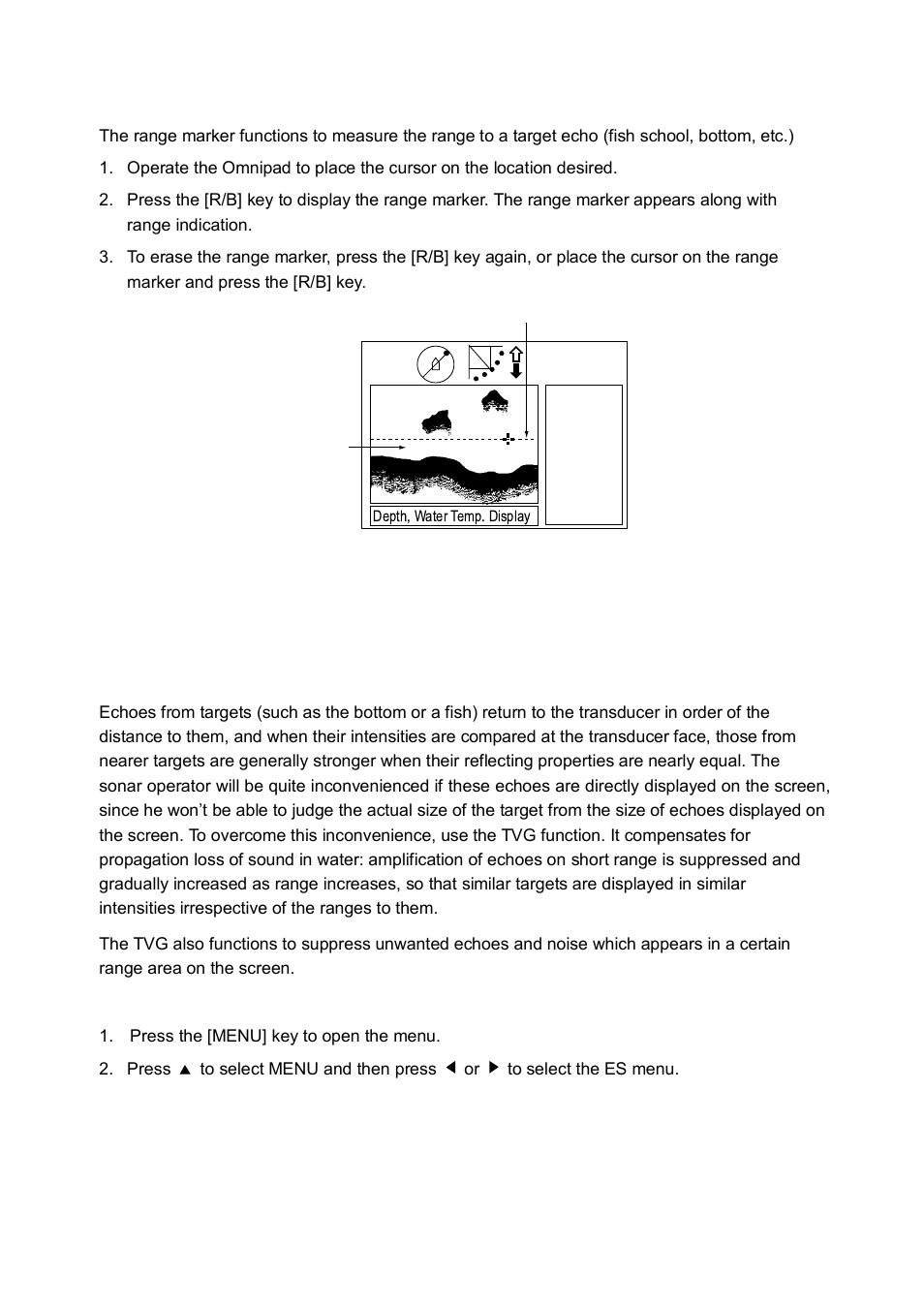 9 range marker, 10 adjusting the picture, 1 displaying weak echoes clearly | Furuno CH-250 User Manual | Page 75 / 118