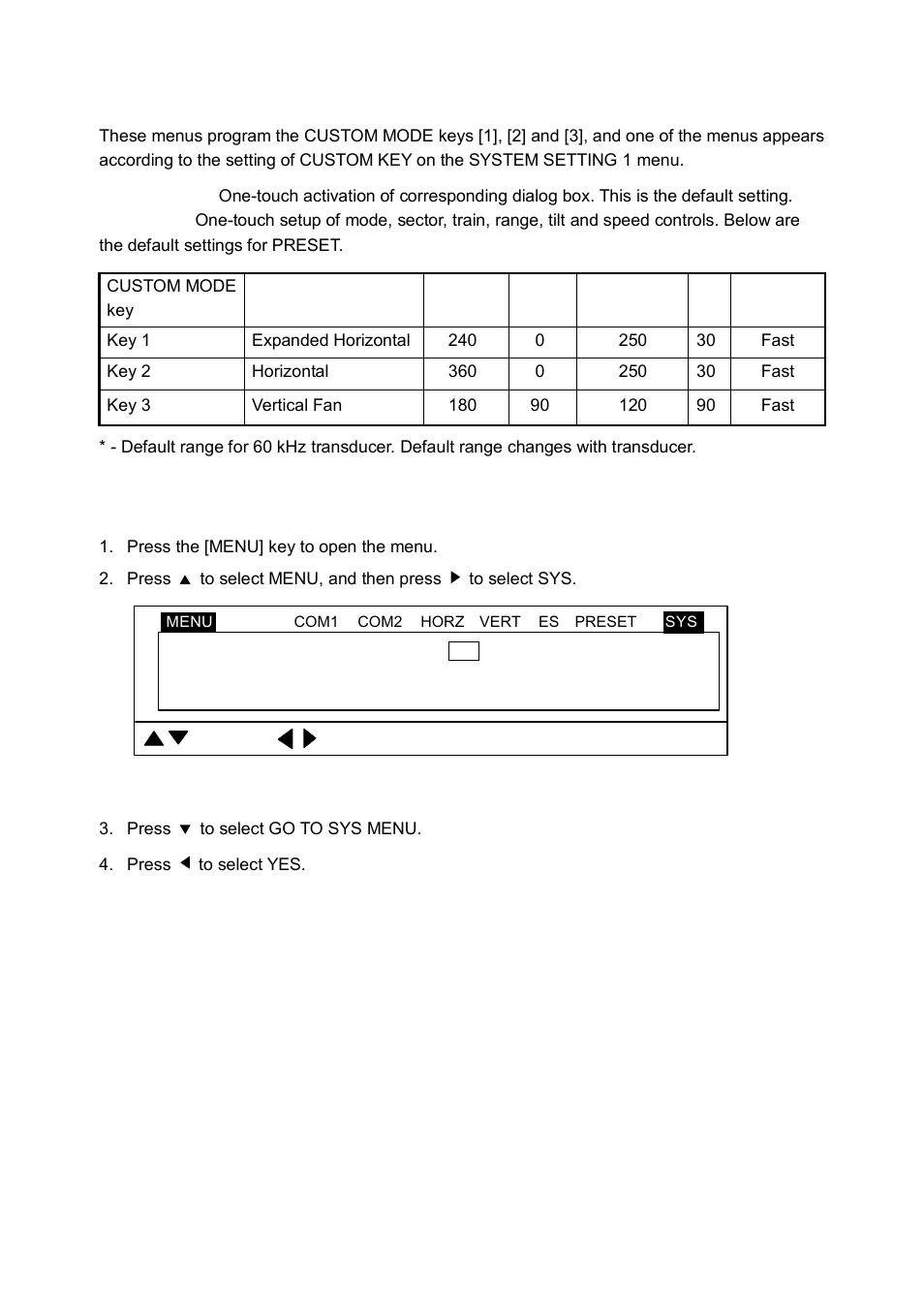 3 short-cut menu, preset menu, 1 selecting short-cut or preset | Furuno CH-250 User Manual | Page 84 / 118