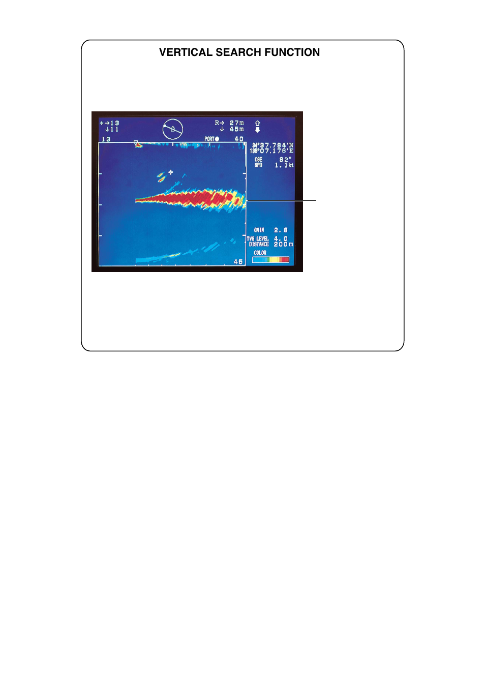 Vertical search function | Furuno CH-250 User Manual | Page 88 / 118