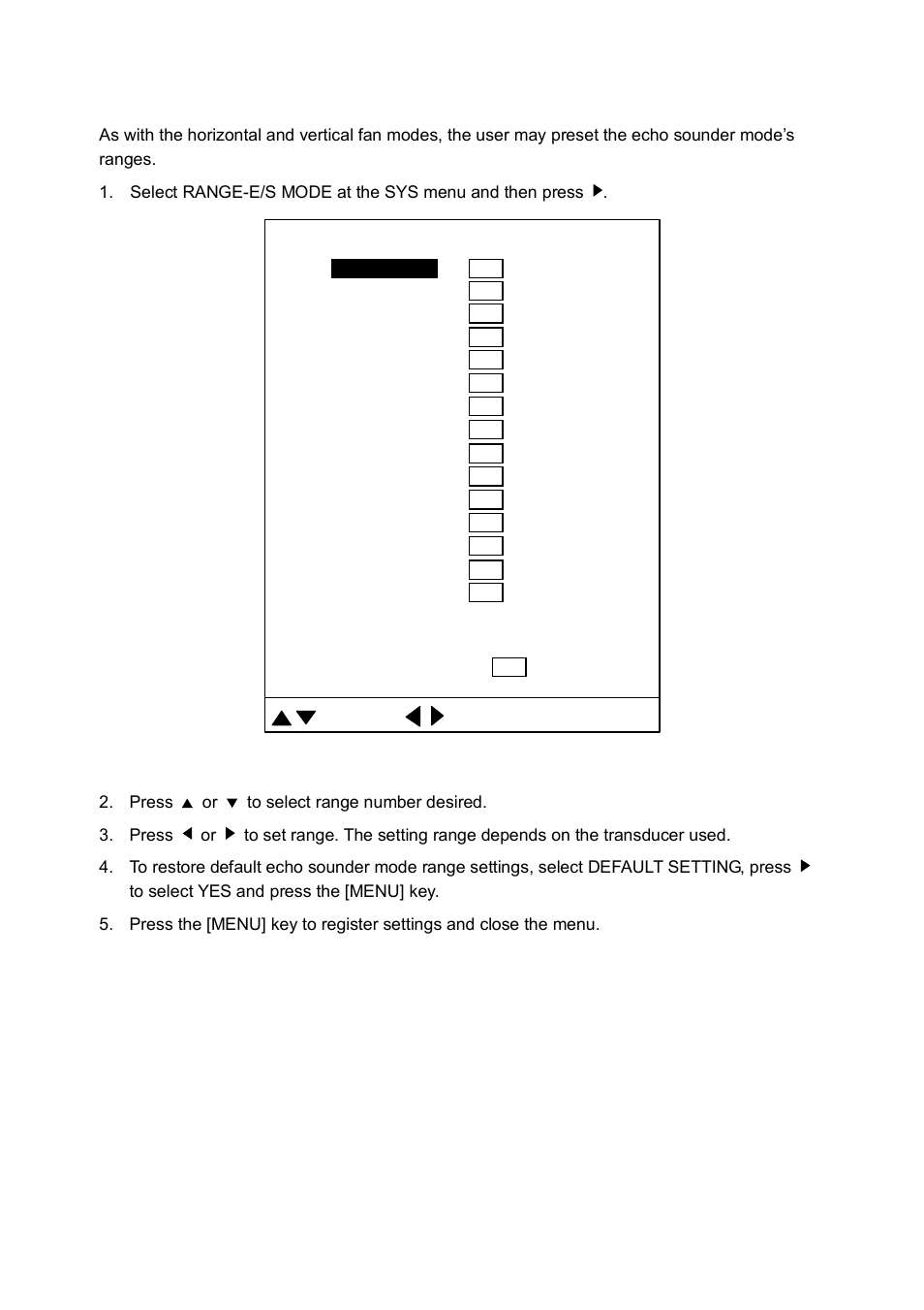 4 echo sounder mode range settings | Furuno CH-250 User Manual | Page 97 / 118