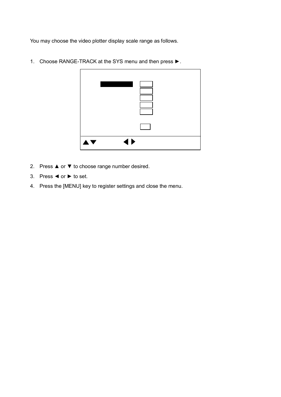 5 track range settings | Furuno CH-250 User Manual | Page 98 / 118
