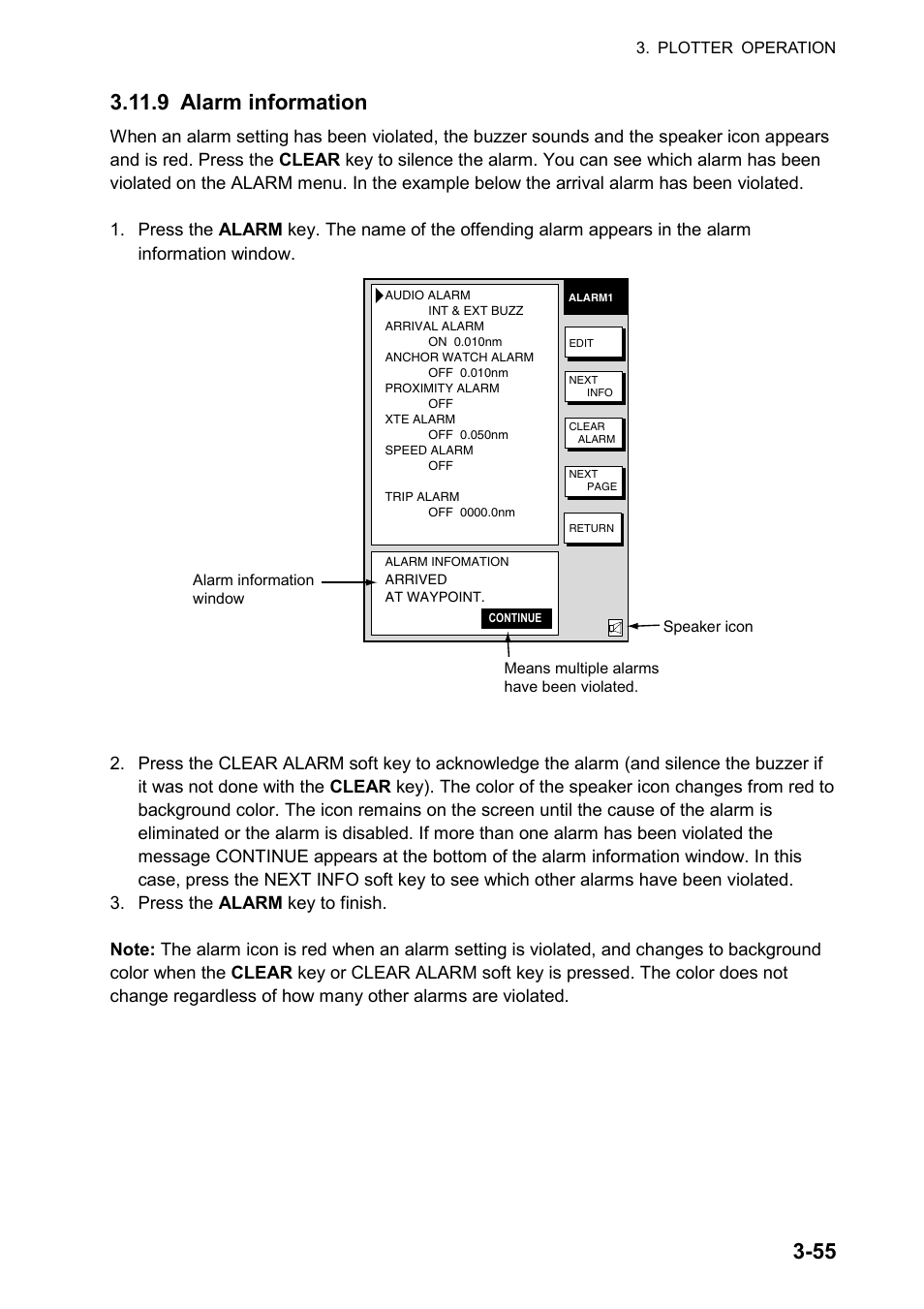 Furuno color video plotter GD1720C User Manual | Page 126 / 247