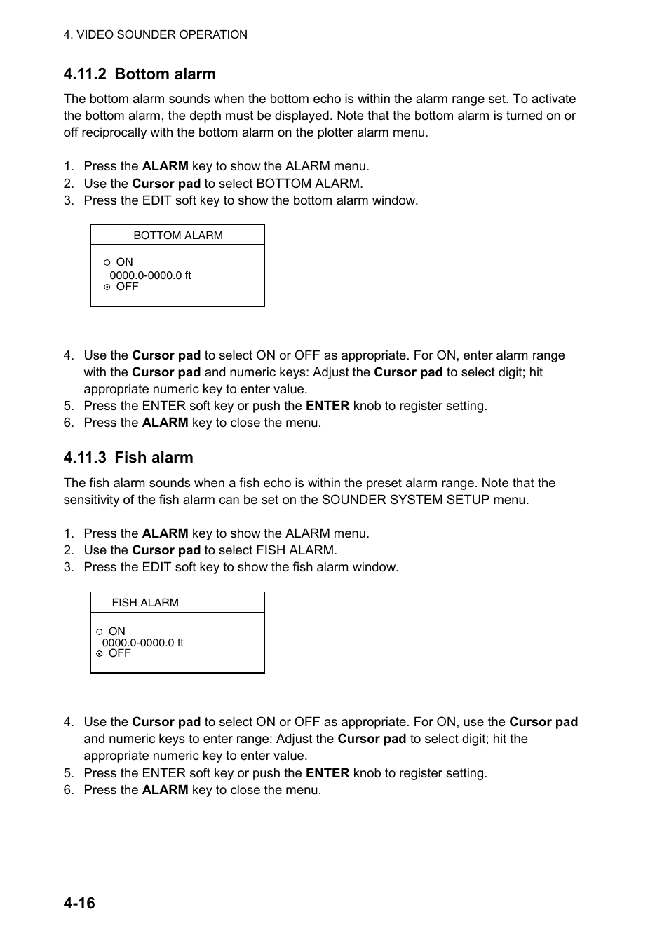 3 fish alarm | Furuno color video plotter GD1720C User Manual | Page 145 / 247