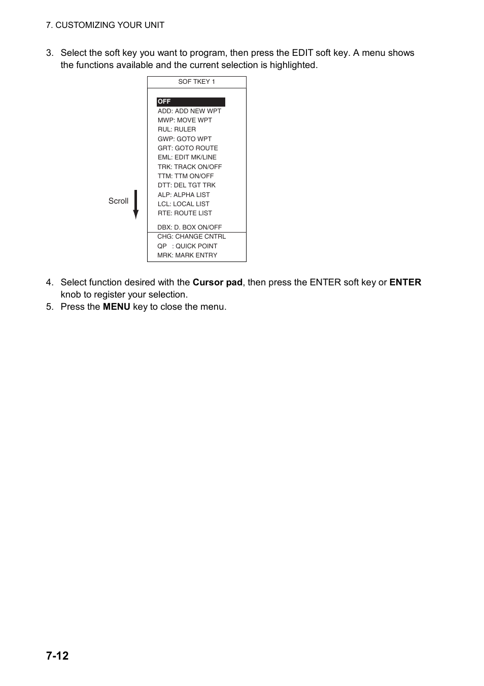 Furuno color video plotter GD1720C User Manual | Page 181 / 247