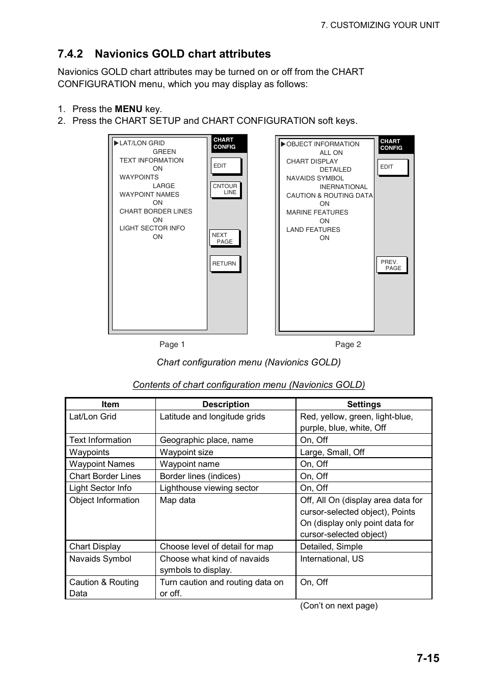 Furuno color video plotter GD1720C User Manual | Page 184 / 247