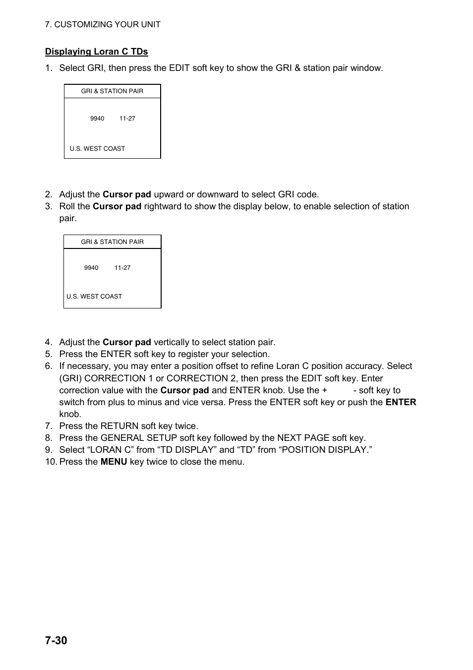 Furuno color video plotter GD1720C User Manual | Page 199 / 247