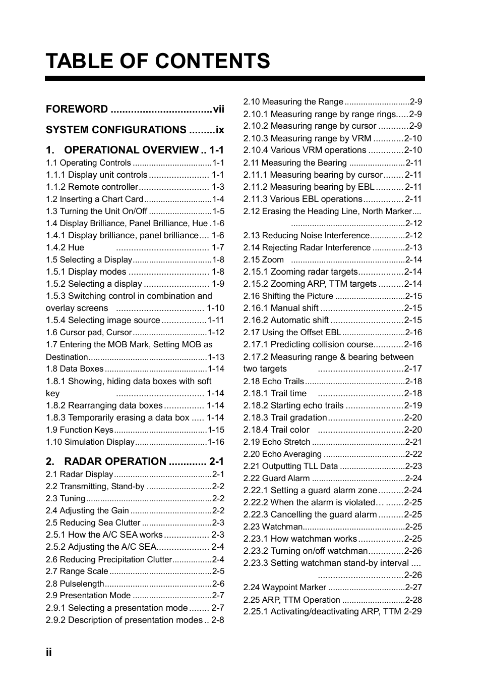 Furuno color video plotter GD1720C User Manual | Page 3 / 247