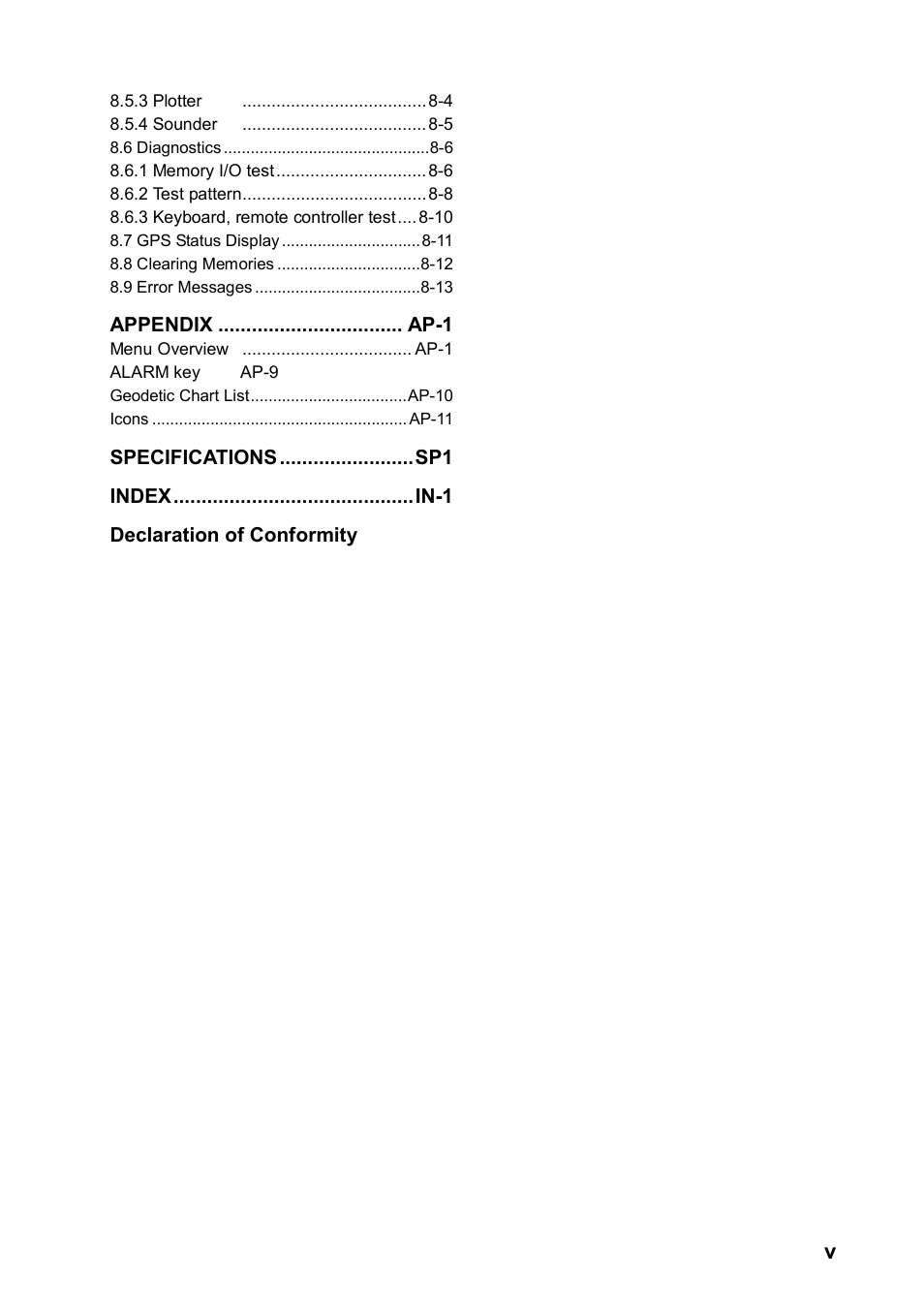 Furuno color video plotter GD1720C User Manual | Page 6 / 247