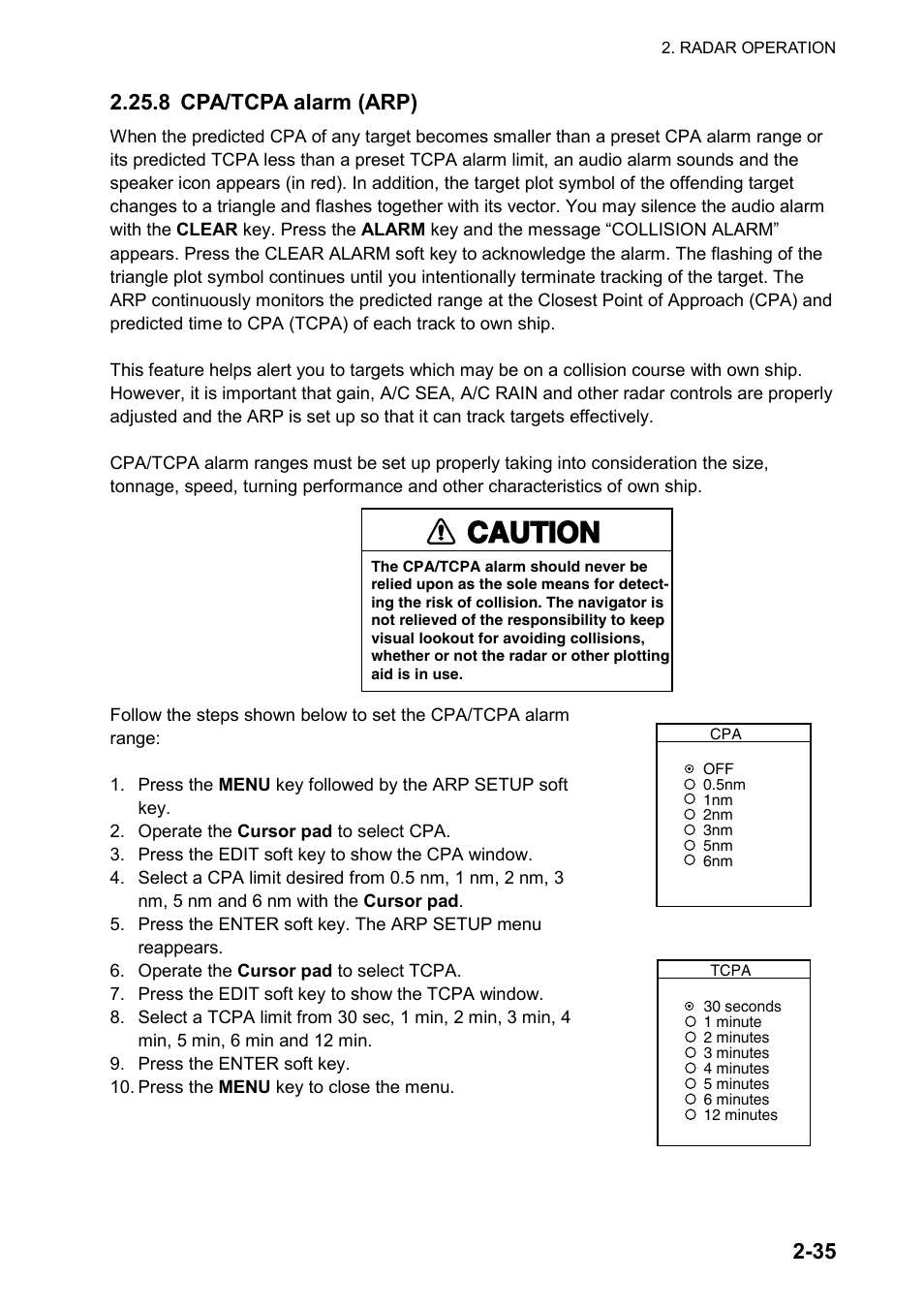 Caution | Furuno color video plotter GD1720C User Manual | Page 66 / 247