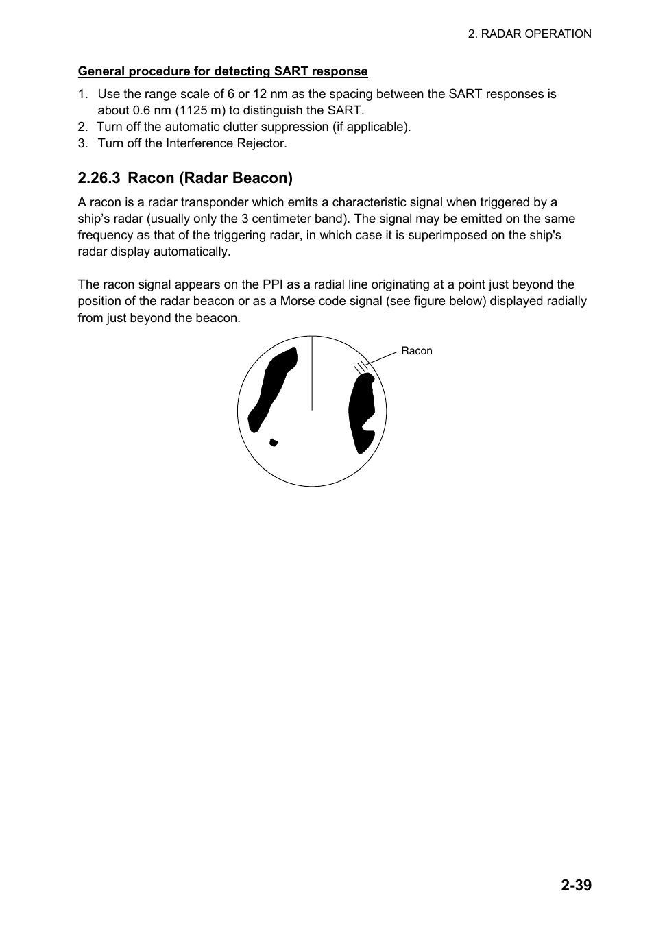 3 racon (radar beacon) | Furuno color video plotter GD1720C User Manual | Page 70 / 247