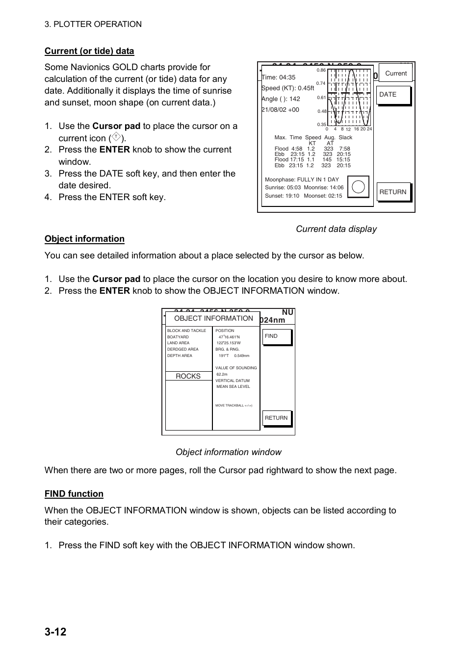 Furuno color video plotter GD1720C User Manual | Page 83 / 247