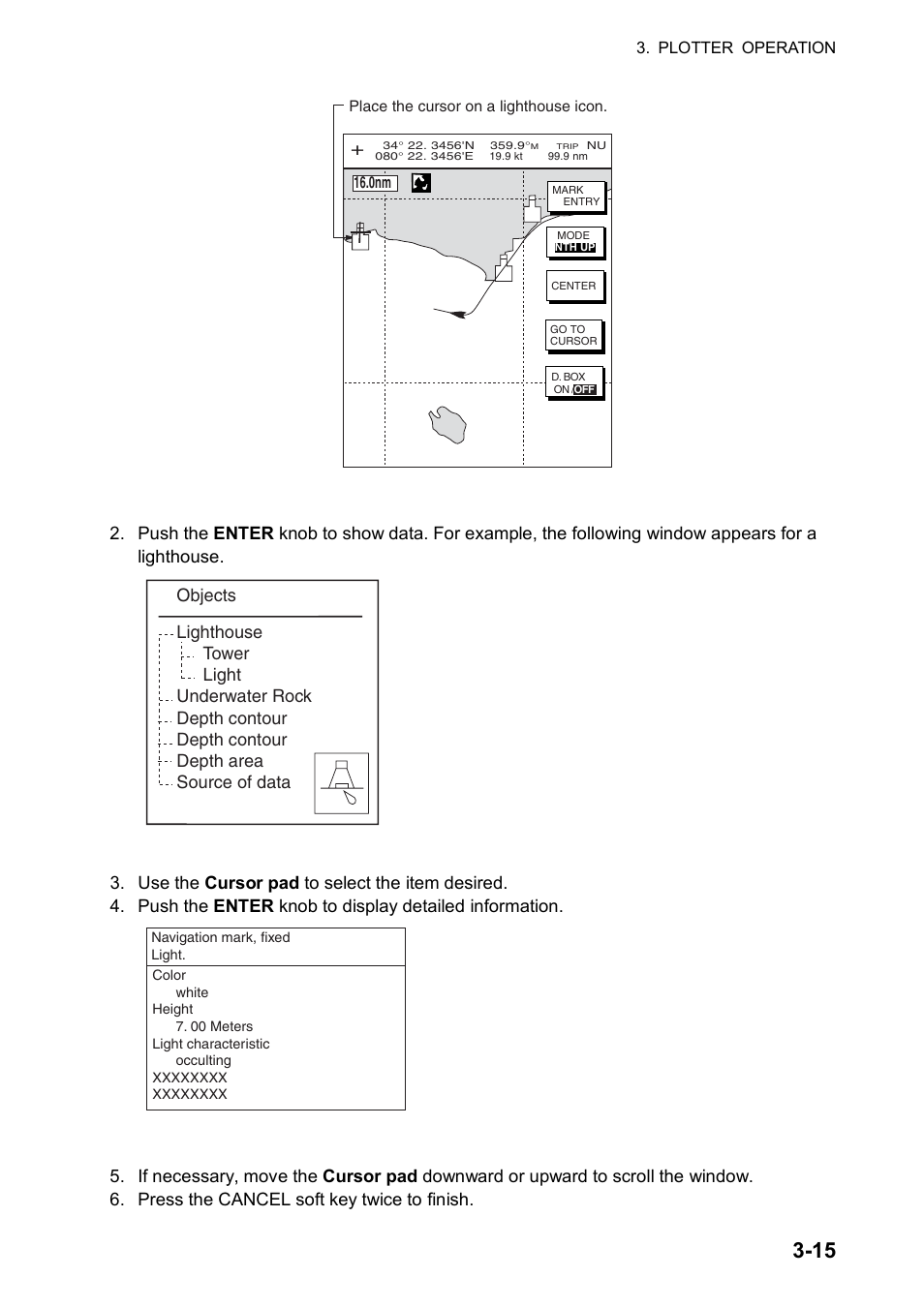 Furuno color video plotter GD1720C User Manual | Page 86 / 247