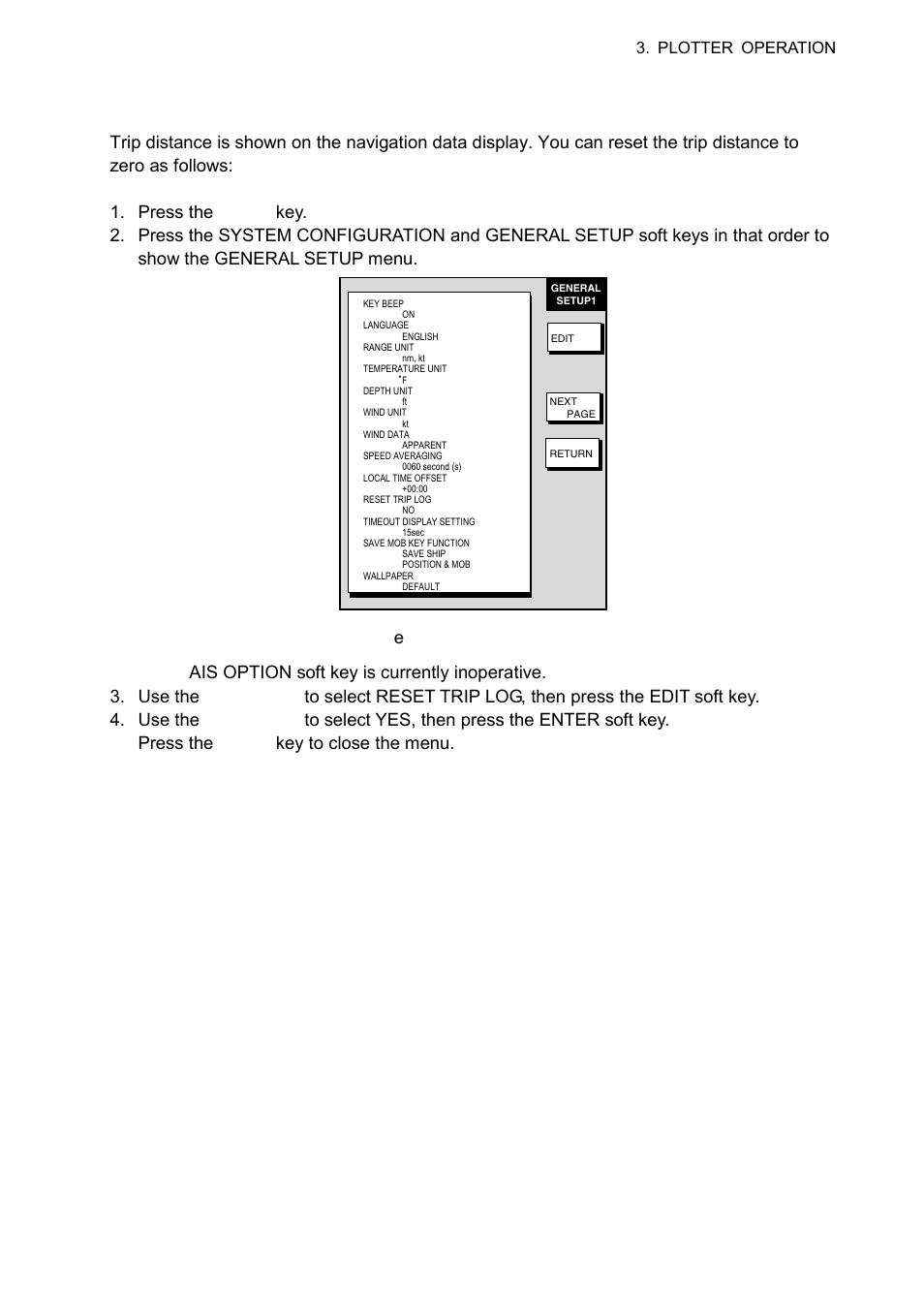 12 resetting trip distance | Furuno NAVNET 1724C User Manual | Page 128 / 247