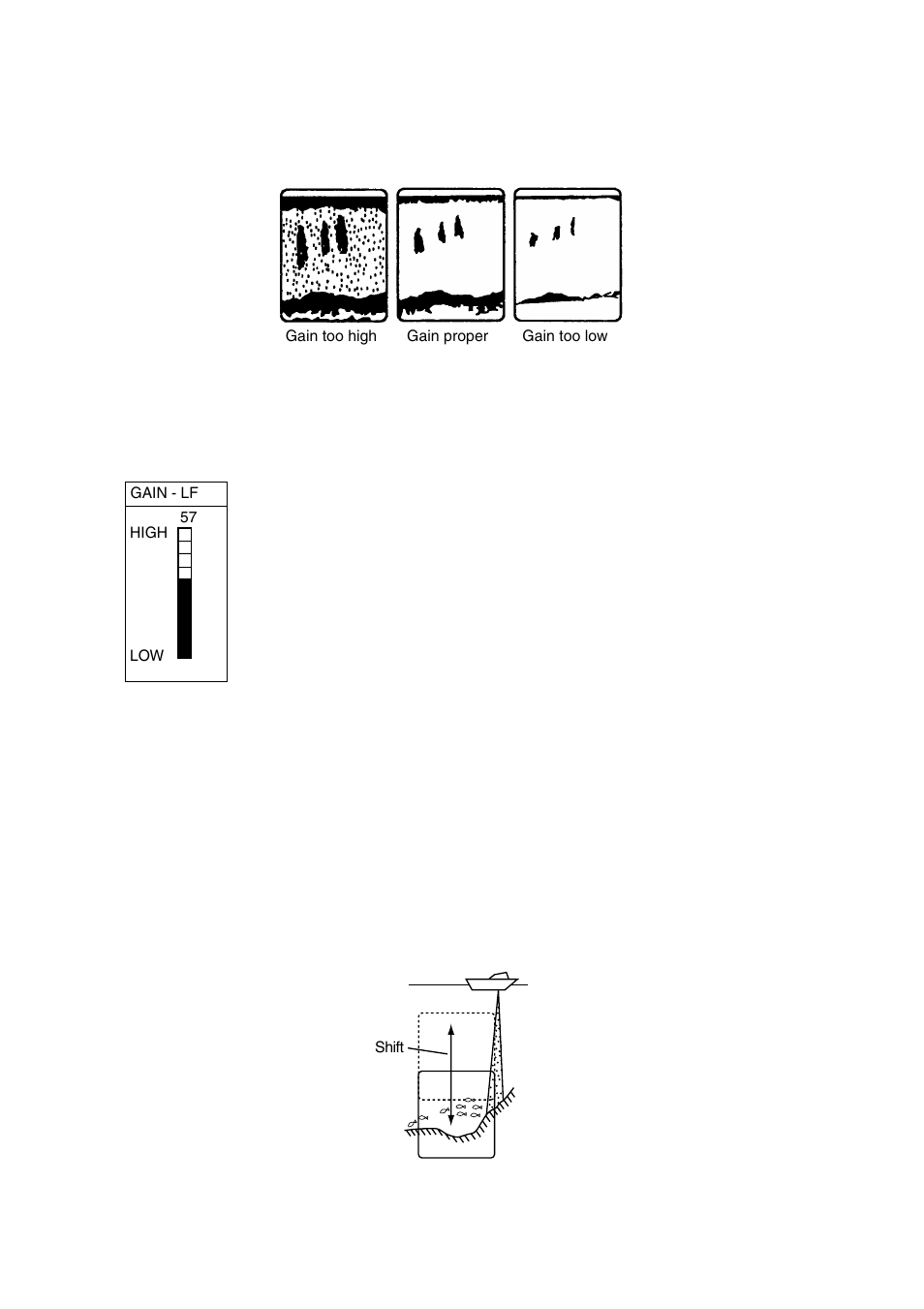 8 4.3.3 adjusting the gain, 4 shifting the range | Furuno NAVNET 1724C User Manual | Page 137 / 247