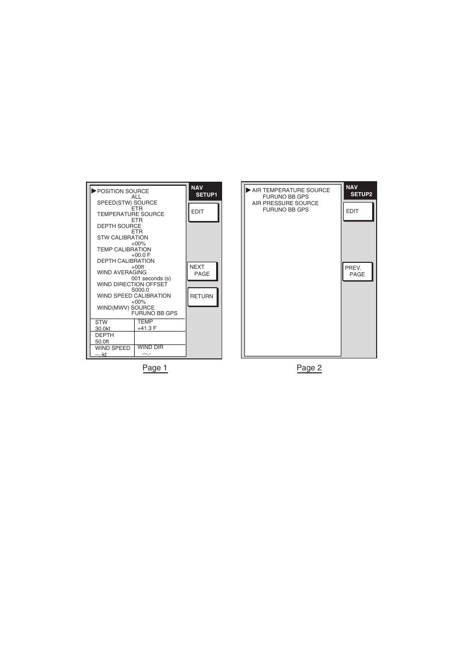 7 navigator setup, 1 navigation data source | Furuno NAVNET 1724C User Manual | Page 193 / 247