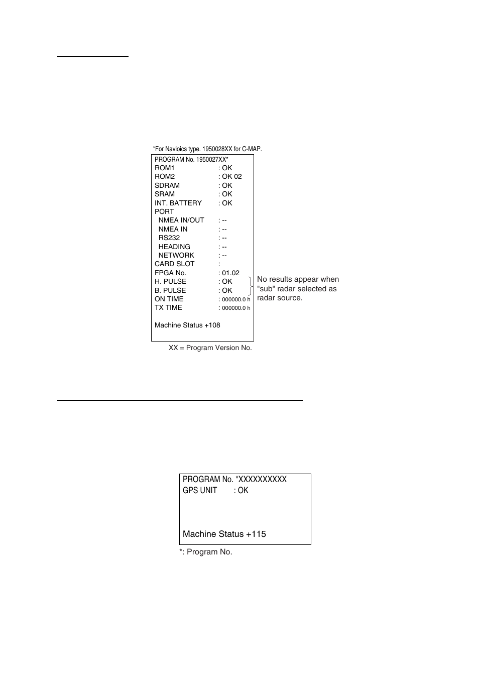Gps receiver test results | Furuno NAVNET 1724C User Manual | Page 216 / 247