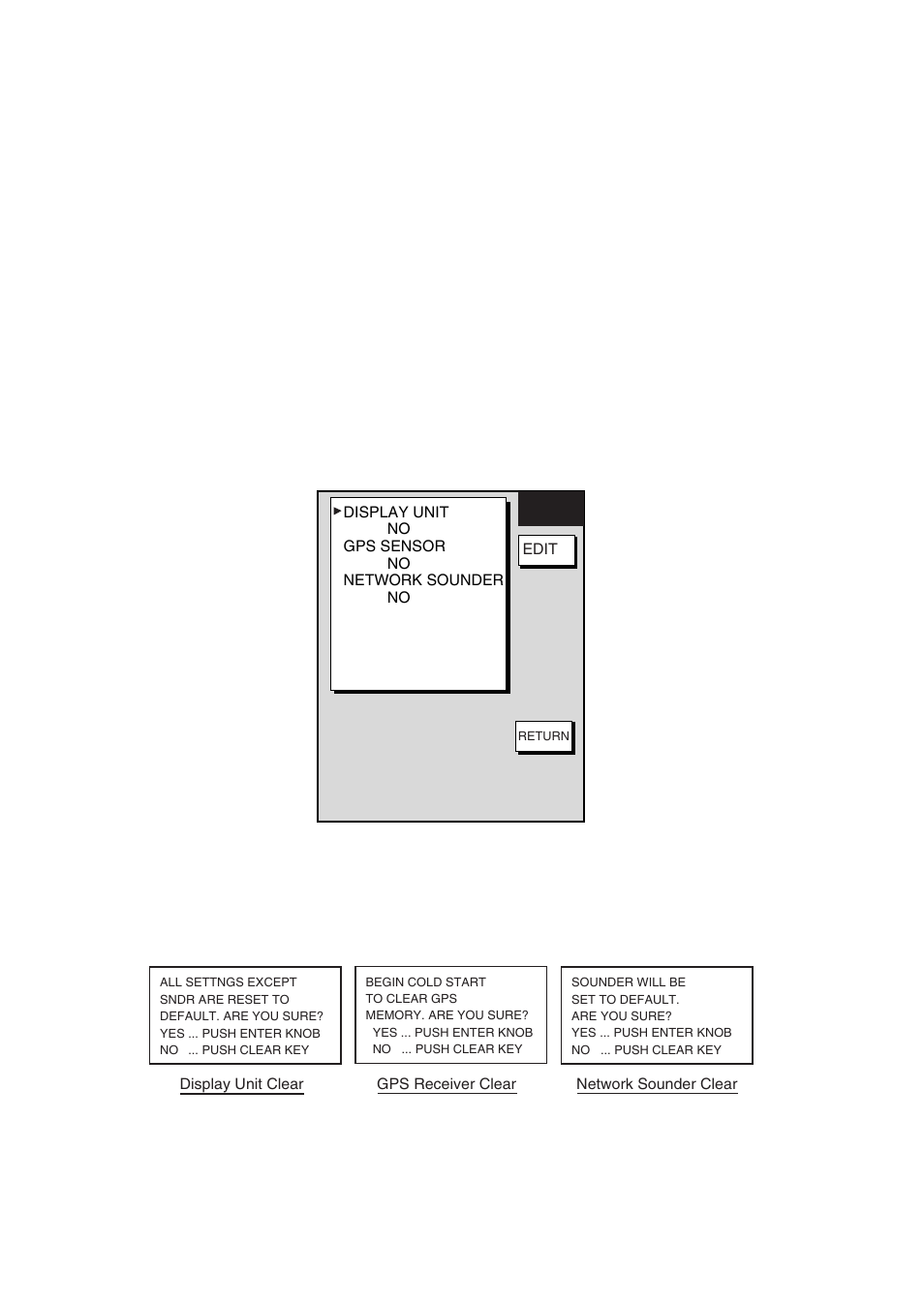 8 clearing memories | Furuno NAVNET 1724C User Manual | Page 221 / 247