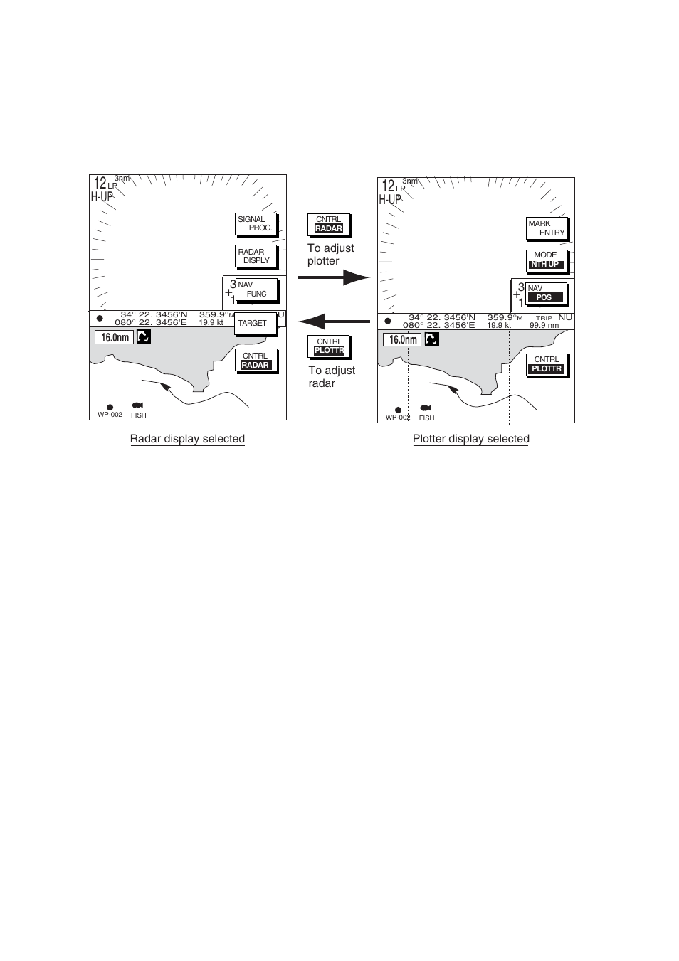 H-up | Furuno NAVNET 1724C User Manual | Page 23 / 247