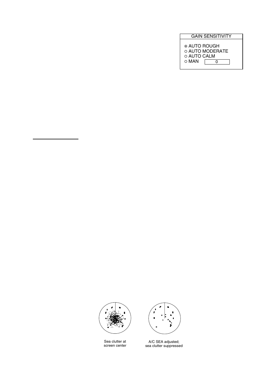 5 reducing sea clutter, 1 how the a/c sea works | Furuno NAVNET 1724C User Manual | Page 34 / 247