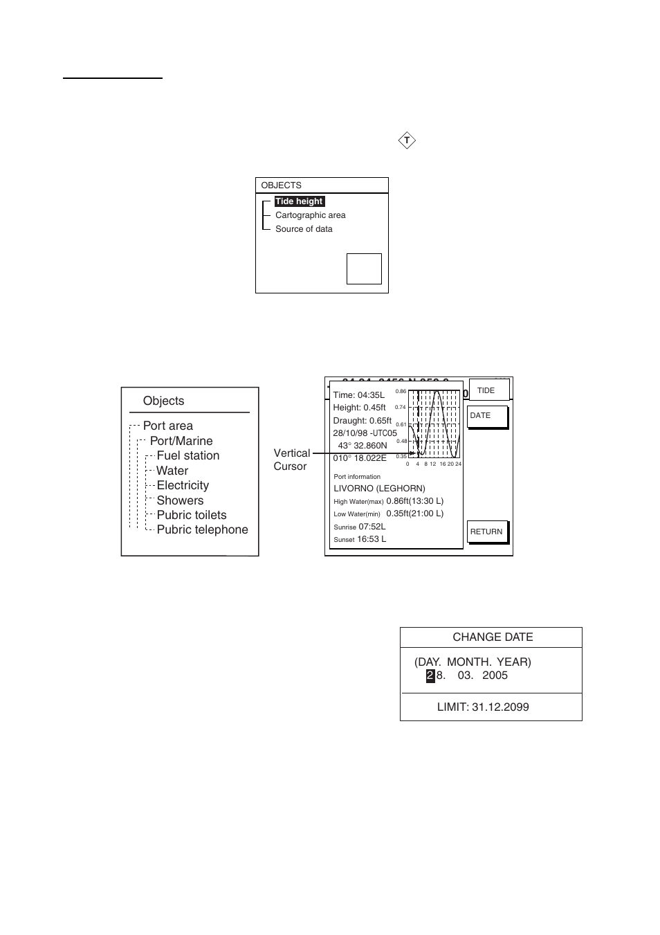 Push the enter knob to open the objects window | Furuno NAVNET 1724C User Manual | Page 87 / 247