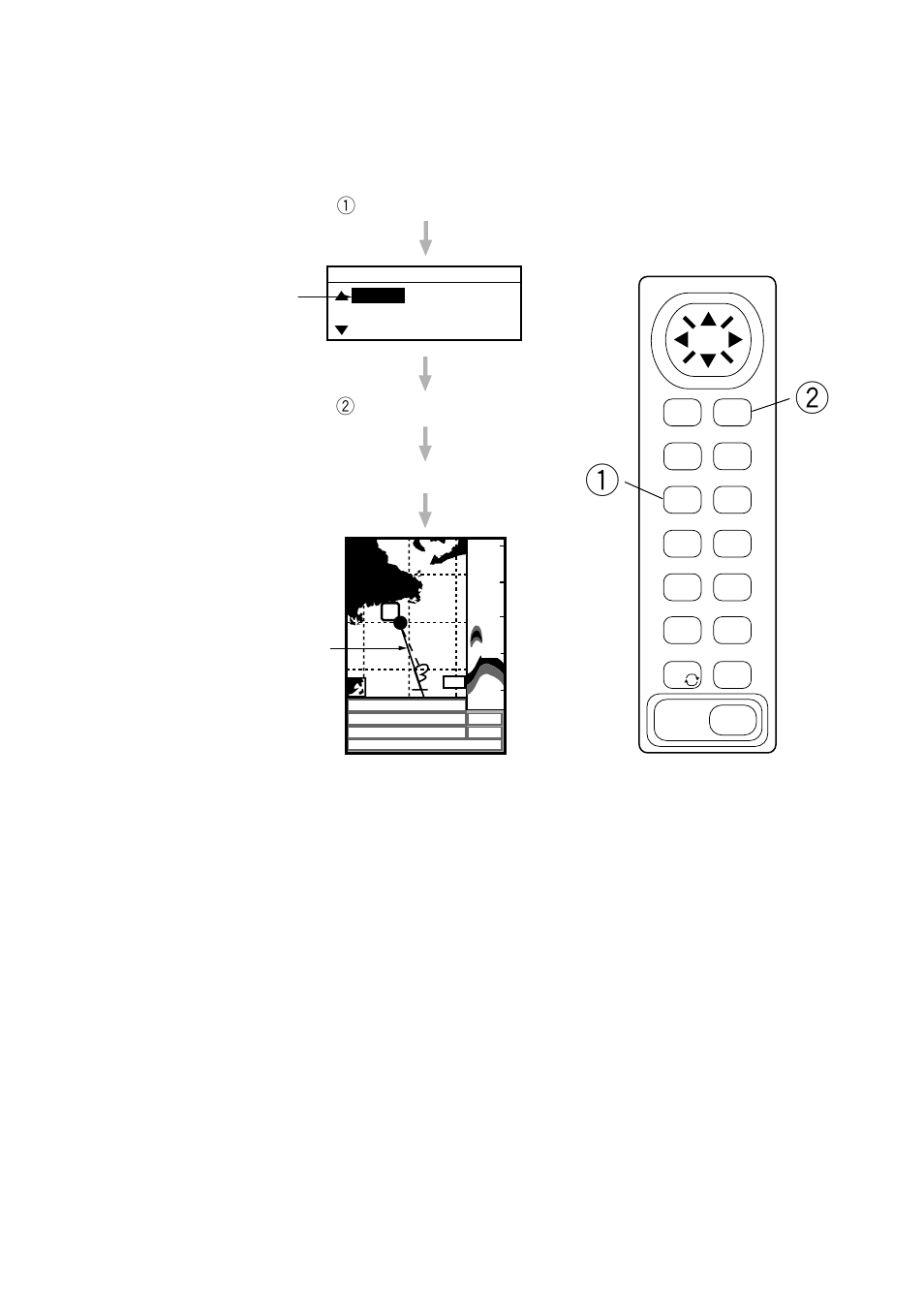 Sailing for destination, 1press the auto key, Steer towards destination | Course bar, Press the ent key | Furuno GP-1610CF User Manual | Page 12 / 20