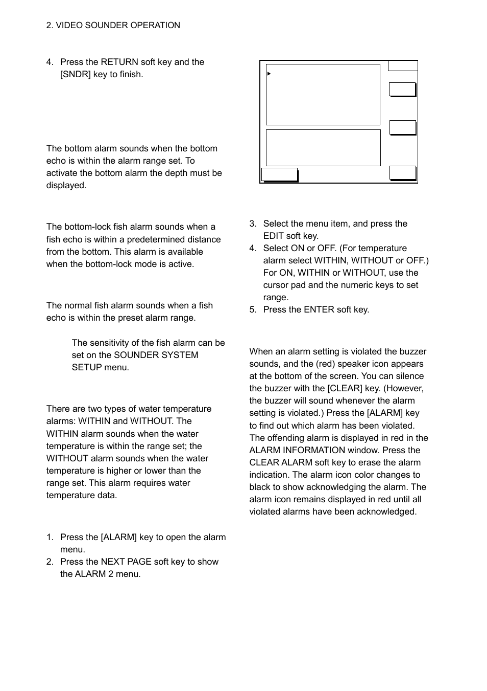 14 alarms | Furuno GP-1850WF User Manual | Page 26 / 115