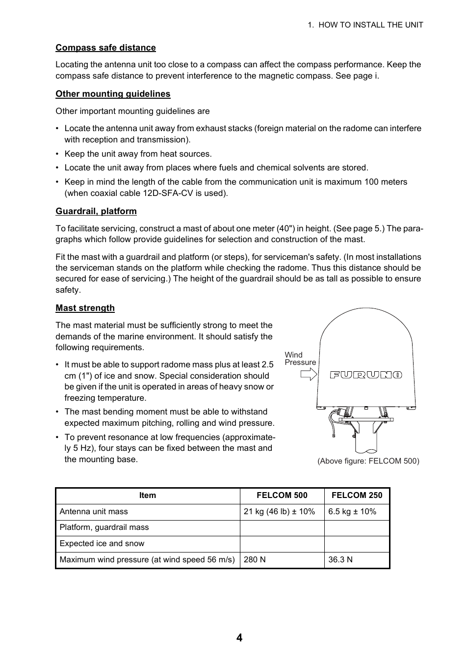 Furuno FELCOM 250 User Manual | Page 10 / 66