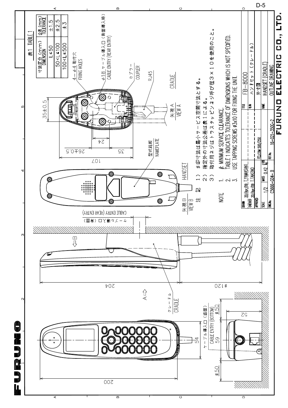 Furuno FELCOM 250 User Manual | Page 61 / 66