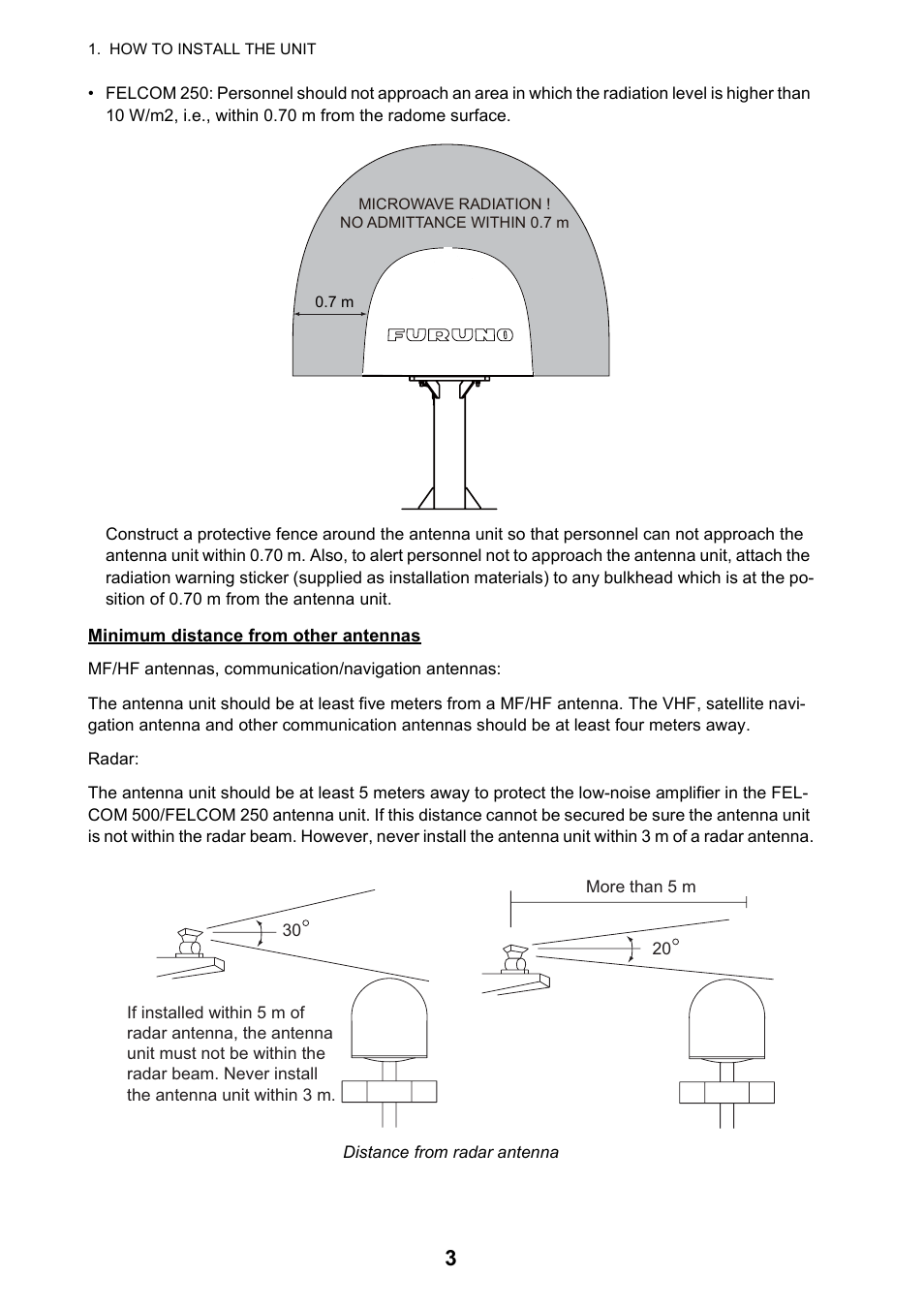 Furuno FELCOM 250 User Manual | Page 9 / 66