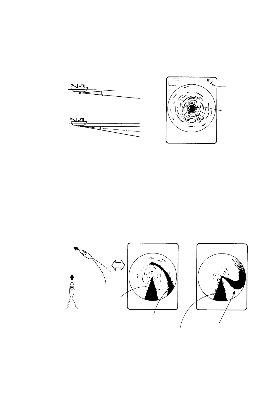 Sea surface reflections, Wake | Furuno CSH-23 User Manual | Page 85 / 109