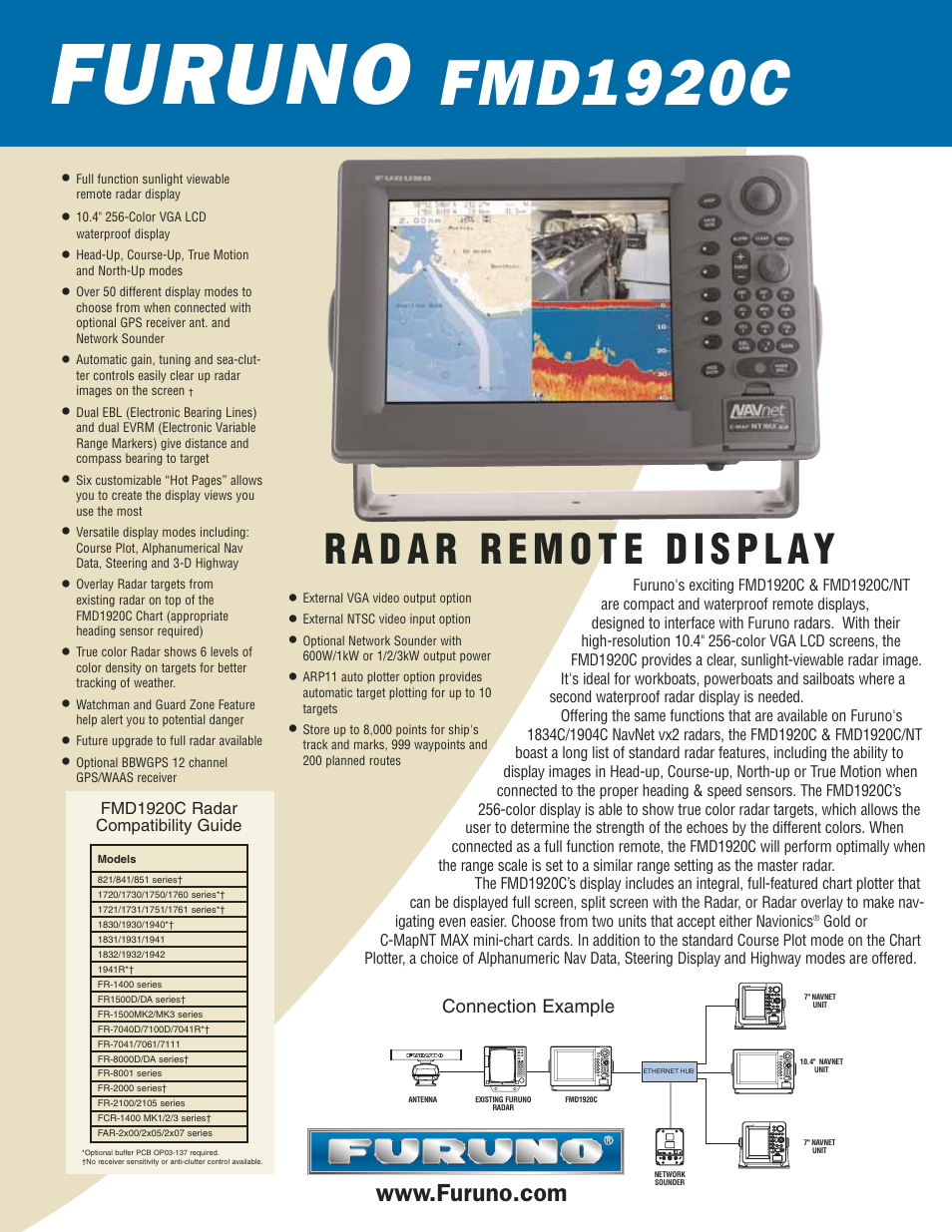 Furuno FMD1920C User Manual | 1 page