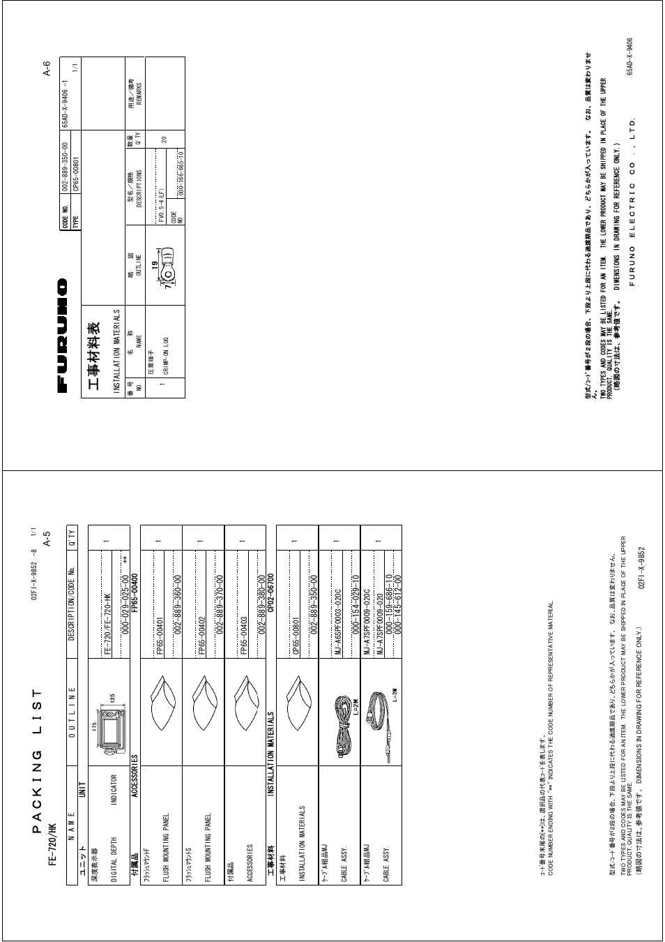 Ꮏ੐ ᧚ ᢱ | Furuno FE-700 User Manual | Page 33 / 60