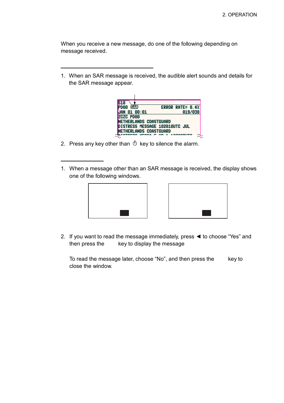 4 confirming the new message | Furuno NX-700B User Manual | Page 23 / 89